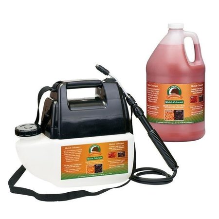 BARE GROUND Bare Ground MCBPS-1R Just Scentsational Bark Mulch Colorant Preloaded Battery Powered Gallon Sprayer - Red MCBPS-1R